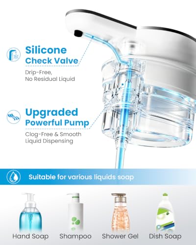Touchless Automatic Liquid Soap Dispenser White Rechargeable - Liquid Variant