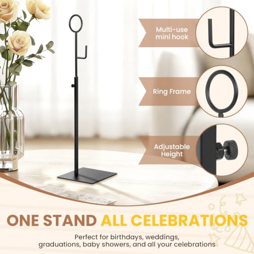 Adjustable Metal Banner Stands 2 Pack with Matching Banner for Events