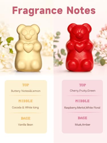 Fall Wax Melts with Strong Scents - Mixed Fragrance Set, Bear Shapes