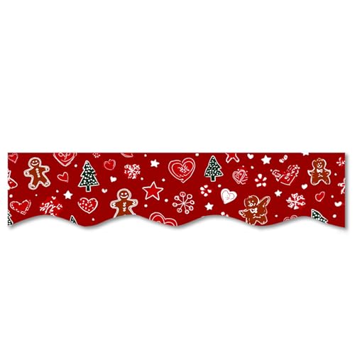 Gingerbread Christmas Mantel Scarf - Nuxovilar 19x79 Inches Holiday Decor CC01202