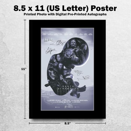 Death Stranding Signed Printed Photo US Letter Unframed - Video Game Fan Gift (ID-014204)