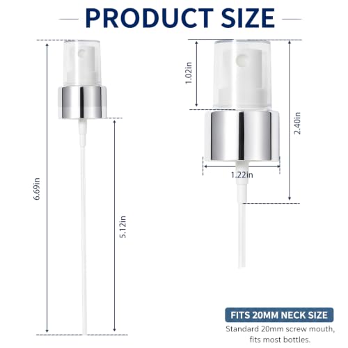 Spray Cap for The Ordinary Glycolic Acid - Silver, 2 Pack