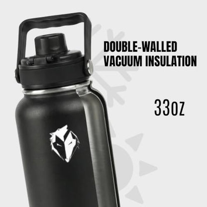 Ekkovision Insulated Water Bottle - 32 Oz Stainless Steel Black