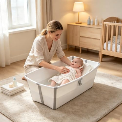 Gray Replacement Stopper Plug for Stokke Flexi Bathtub - Leak-Proof Silicone Seal