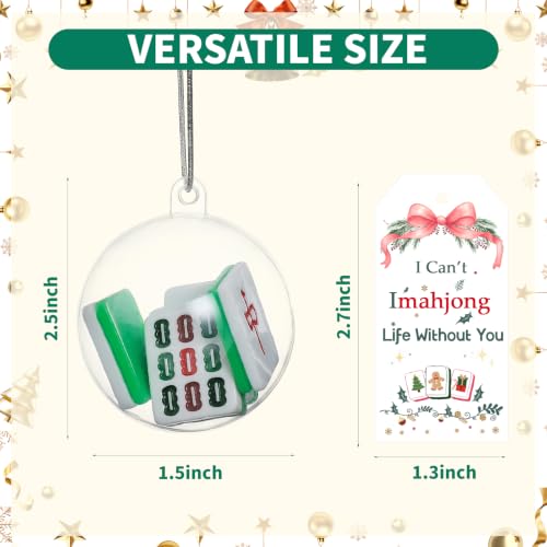 I Can’t Imahjong Life Without You Mini Mahjong Christmas Ornament - Holiday Decor