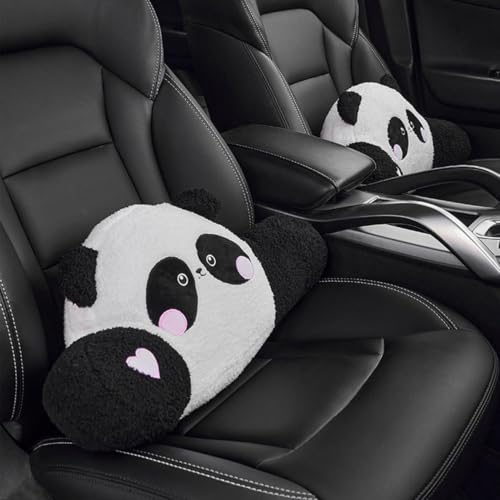 Ergonomic Car Lumbar Support Pillow for Driving Comfort - Cotton Linen