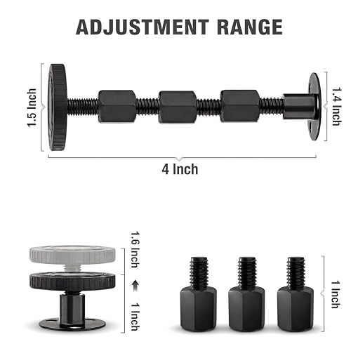 Adjustable Headboard Wall Stoppers Set – Fits 1.18 to 4.13 Inches, Noise & Wall Protection