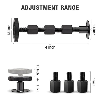 Adjustable Headboard Wall Stoppers Set – Fits 1.18 to 4.13 Inches, Noise & Wall Protection