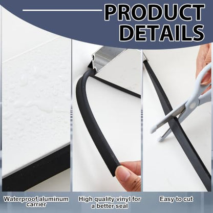 Storm Door Bottom Sweep Replacement 32 Inch White Weatherstripping Seal - Pushglossy