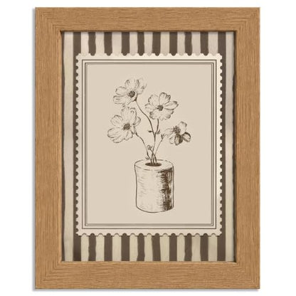 Funny Toilet Paper Flowers Wall Art - 10x8 Inches Bathroom Canvas Decor - Variation of THIS listing
