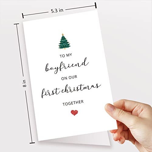 First Christmas Card for Boyfriend - To My Boyfriend on Our First Christmas - Variation #4