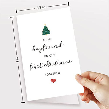 First Christmas Card for Boyfriend - To My Boyfriend on Our First Christmas - Variation #4