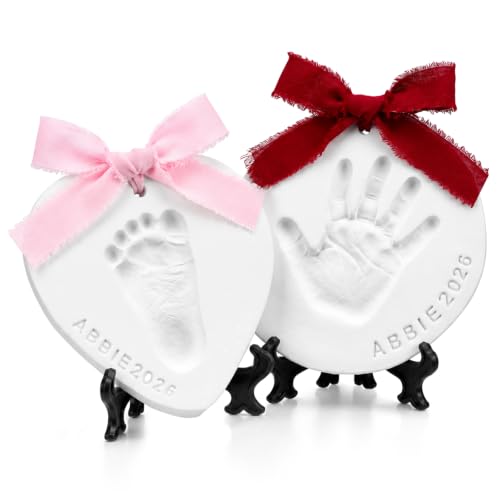Baby Handprint Footprint Keepsake Ornament Kit - DIY Memory Gift for Newborns
