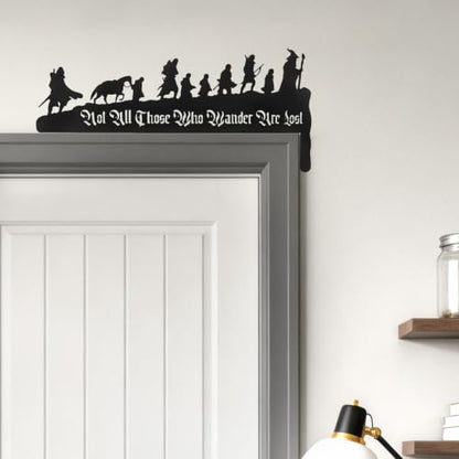 Lord Inspired Metal Door Corner Wall Art - Fantasy Home Decor