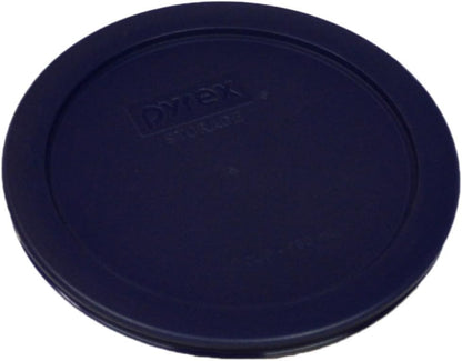 Pyrex 7200-PC Round Storage Cover for Glass Bowls, Dark Blue (4-Pack)