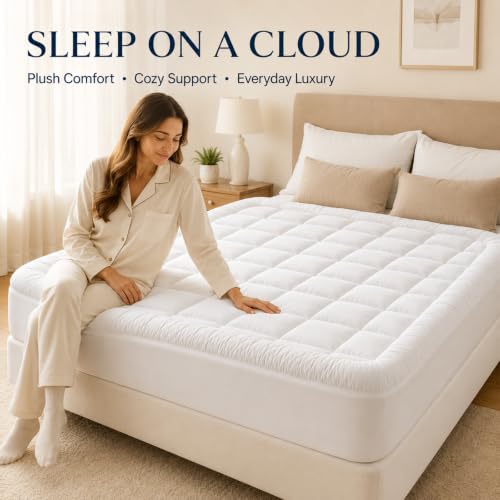 Westmonth Cloud Topper Mattress Topper 1000 GSM King - Soft & Breathable