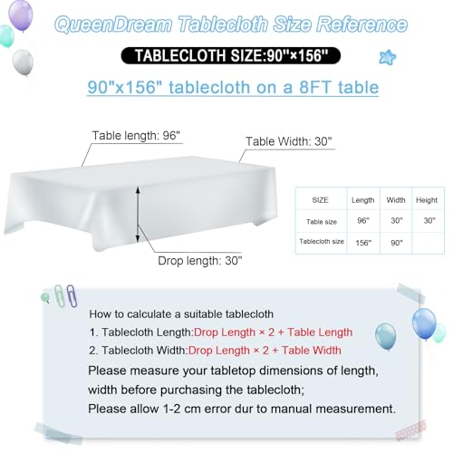 90x156 Inch Silver Sequin Tablecloth for Weddings & Parties - Rectangular
