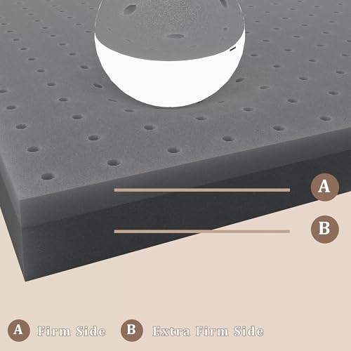 Sleepmax 3 Inch Extra Firm Queen Mattress Topper - Pain Relief Memory Foam