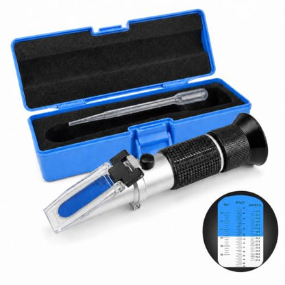 Honey Refractometer 58-90% Brix Moisture & Baume Testing with ATC