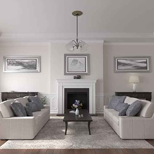 Ekena Millwork 16 1/2"OD x 3 5/8"ID x 1 1/8"P Apollo Ceiling Medallion Fits Canopies up to 5 5/8" Ceiling Medallion, Witch Hazel Crackle