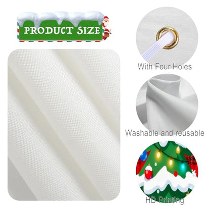 Nuxovilar Snowman Christmas Porch Banner Set - Ri50493, 12x71 Inches Polyester