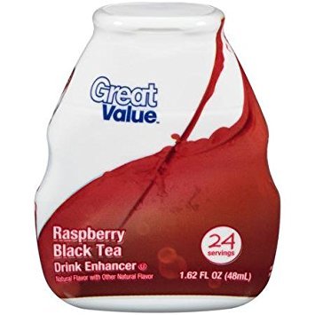 Great Value Raspberry Black Tea Drink Enhancer, 1.62 Fl Oz (Pack of 3)