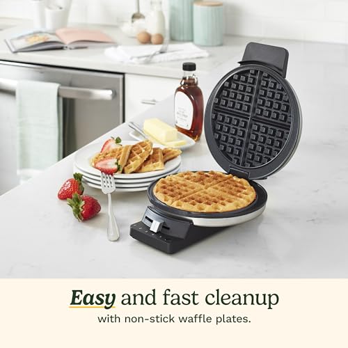 Cuisinart WMR-CAP2 Round Classic Waffle Maker, Brushed Stainless,Silver