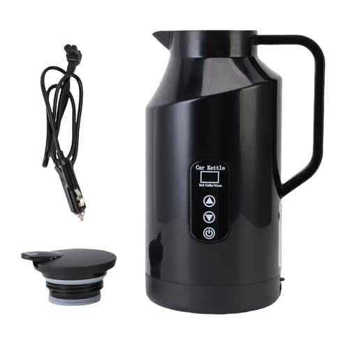 Car Electric Kettle 1500ML Portable Water Boiler for Travel 12V/24V Stainless Steel