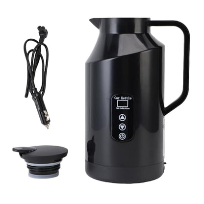 Car Electric Kettle 1500ML Portable Water Boiler for Travel 12V/24V Stainless Steel