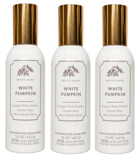 Bath & Body Works Concentrated Room Spray Pack of 3 - White Pumpkin 1.5 oz Each