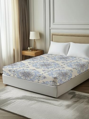 King Size Flat Sheet - Ornate Mandalas Soft Microfiber Bedding with Variations