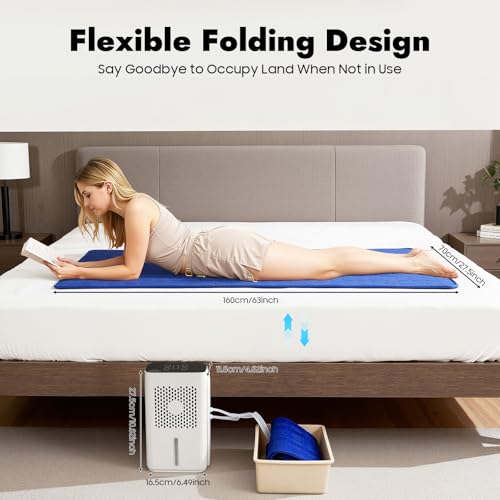 Queen Size Bed Cooling System with Water-Cooled Mattress Pad and Temperature Control