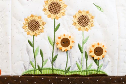 Kimberbell Autumn Acres Embroidery Design Redemption Card for Fall Bench Pillow