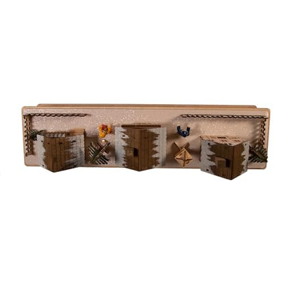 Battery-Operated LED Wooden Village Houses for Holiday Decor
