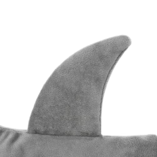 Shark Hat Unisex Halloween Costume Accessory Graywhite Novelty Headwear