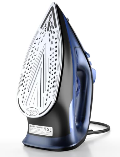 Sundu 1500W Steam Iron with Ceramic Soleplate & Auto-Off - Terra Blue