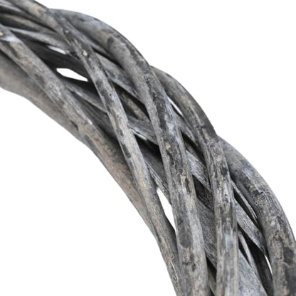 30cm Grey Rattan Wreath Base for Christmas DIY Crafts and Holiday Decor