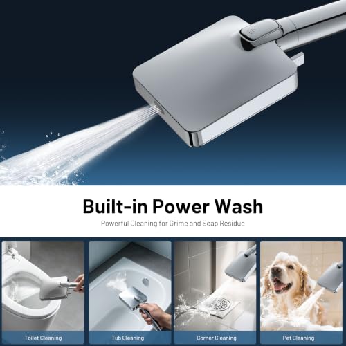 MakeFit Handheld Shower Head with Water Filter & Replacement Beads Bundle