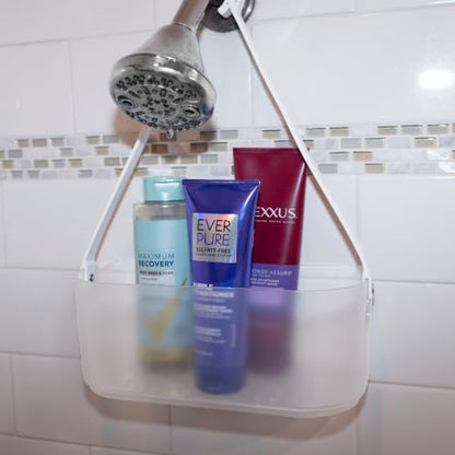 Adjustable Hanging Shower Caddy with Drainage - Portable Bathroom Organizer