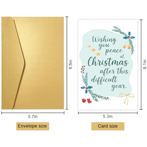 Sympathy Christmas Card for Bereavement - Obbyidk Holiday Support - Variation of THIS listing