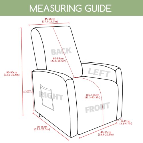 Small Recliner Chair Cover - Lazy Boy Slipcover Khaki D Variation