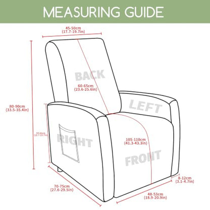 Small Recliner Chair Cover - Lazy Boy Slipcover Khaki D Variation