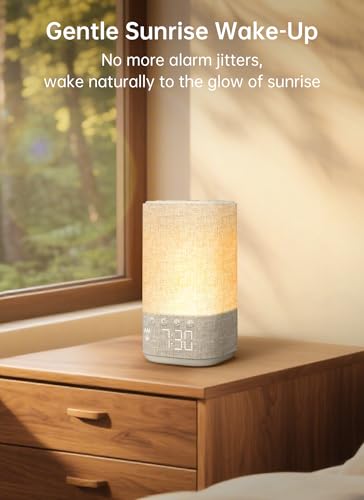 Sunrise Alarm Clock with Sound Machine and Bluetooth for Bedroom