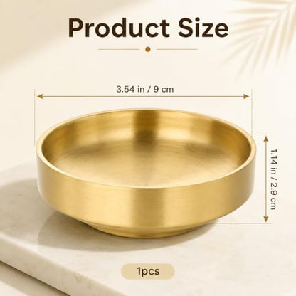 Gold Paper Clip Holder - Desk Organizer for Office & Home
