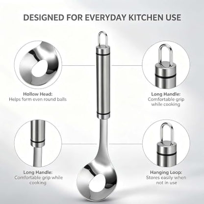 Stainless Steel Meatball Spoon Maker 2027 Set - Easy Kitchen Tool
