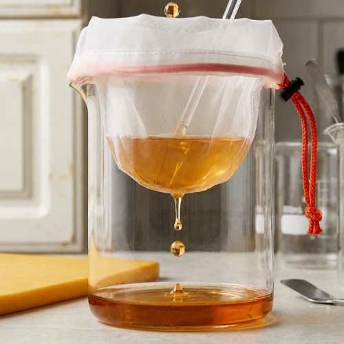 5-Pack Fine Mesh Nylon Strainer Bags for Food & Beverages - Multiple Mesh Sizes