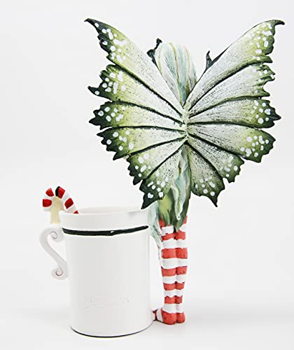 Fairy Collector Figurine - Amy Brown Christmas Fairy with Cookie & Candy Cane