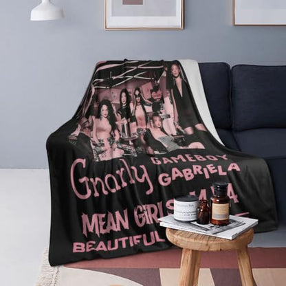 Korean Girl Group Poster Blanket - Ultra Soft Velvet Throw 50x40 Style3
