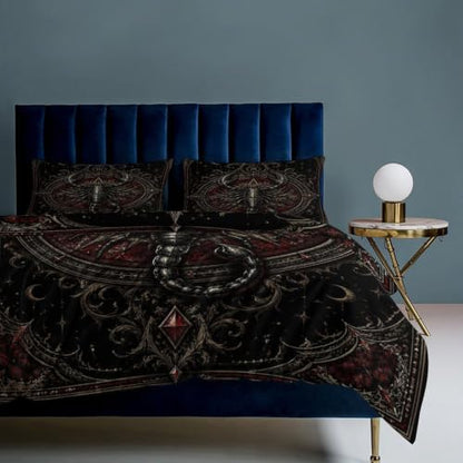 King Gothic Scorpion Bedding Set Dark Aesthetic Duvet Cover Comforter Cover