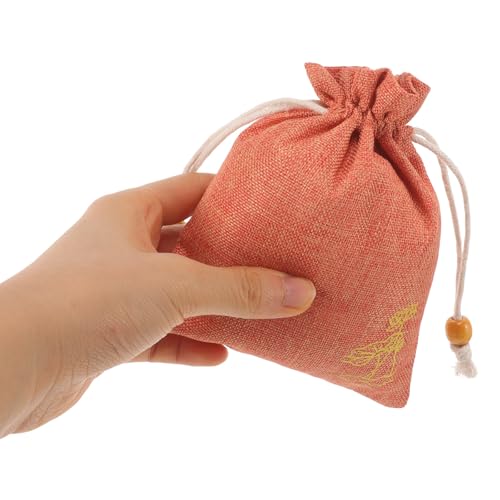 10 Pack Orange Cloth Sachet Bags for Jewelry, Potpourri & Storage